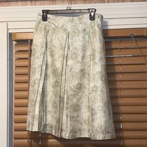 White and Sage Skirt